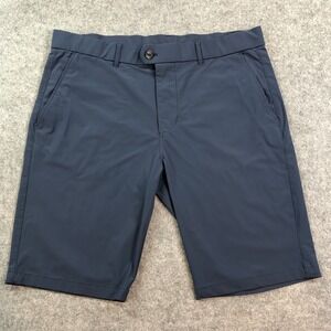 Greyson Mens Shorts 36 Navy Blue Stretch Golf Country Club Montauk Performance